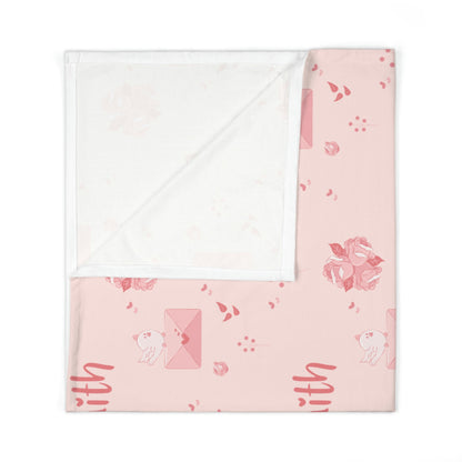 Enveloped in Love Personalized Baby Swaddle Blanket & Beanie BUNDLE
