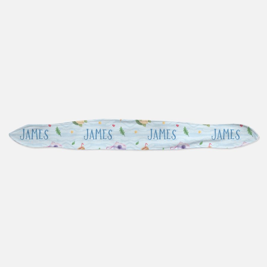 Turtle's Summer  Personalized Baby Headband