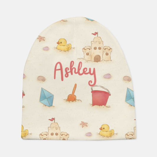 Duck's Summer Personalized Baby Beanie