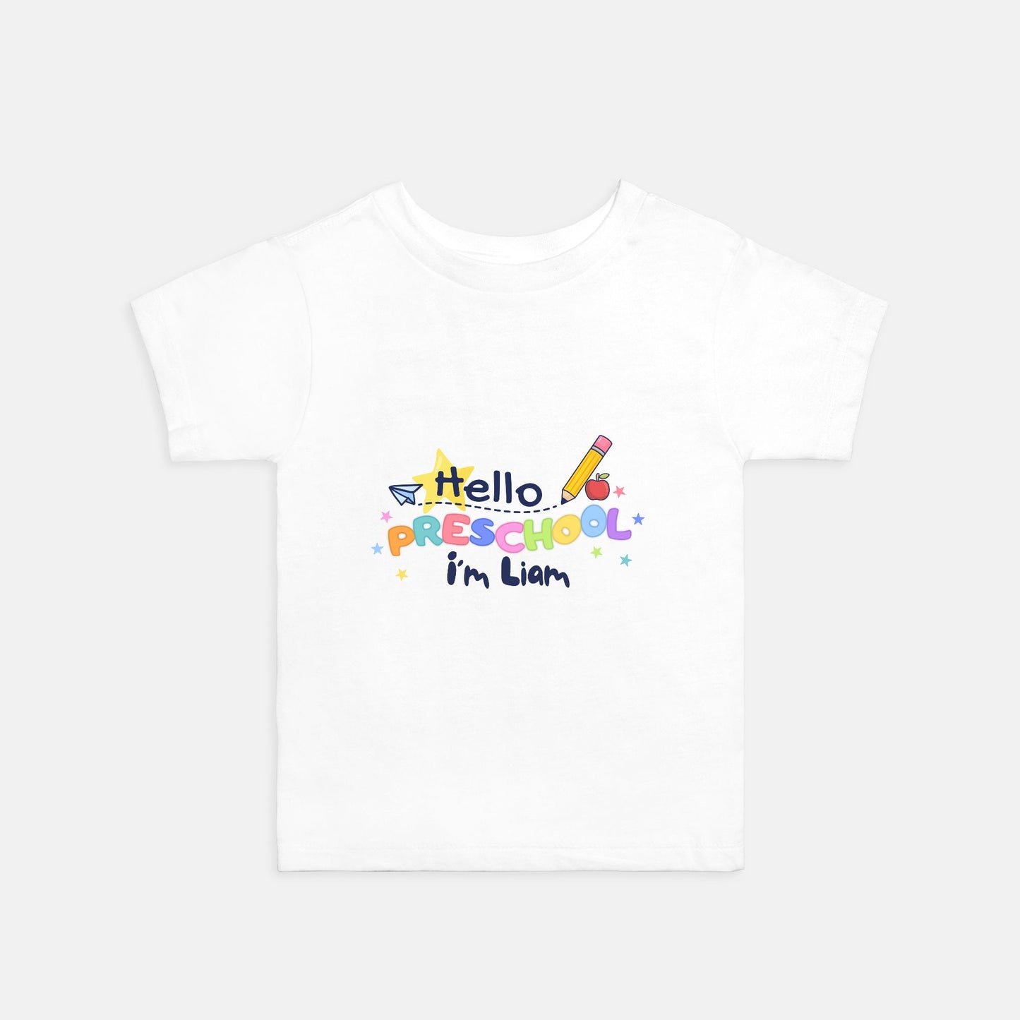 Hello Preschool Personalized Toddler Tee