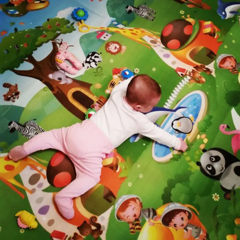 ABC & Fruits Double-Sided Baby Play Mat