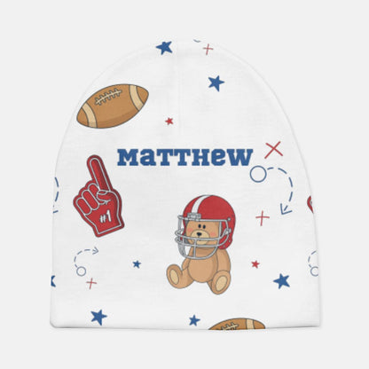 Bear NFL Game Personalized Baby Beanie