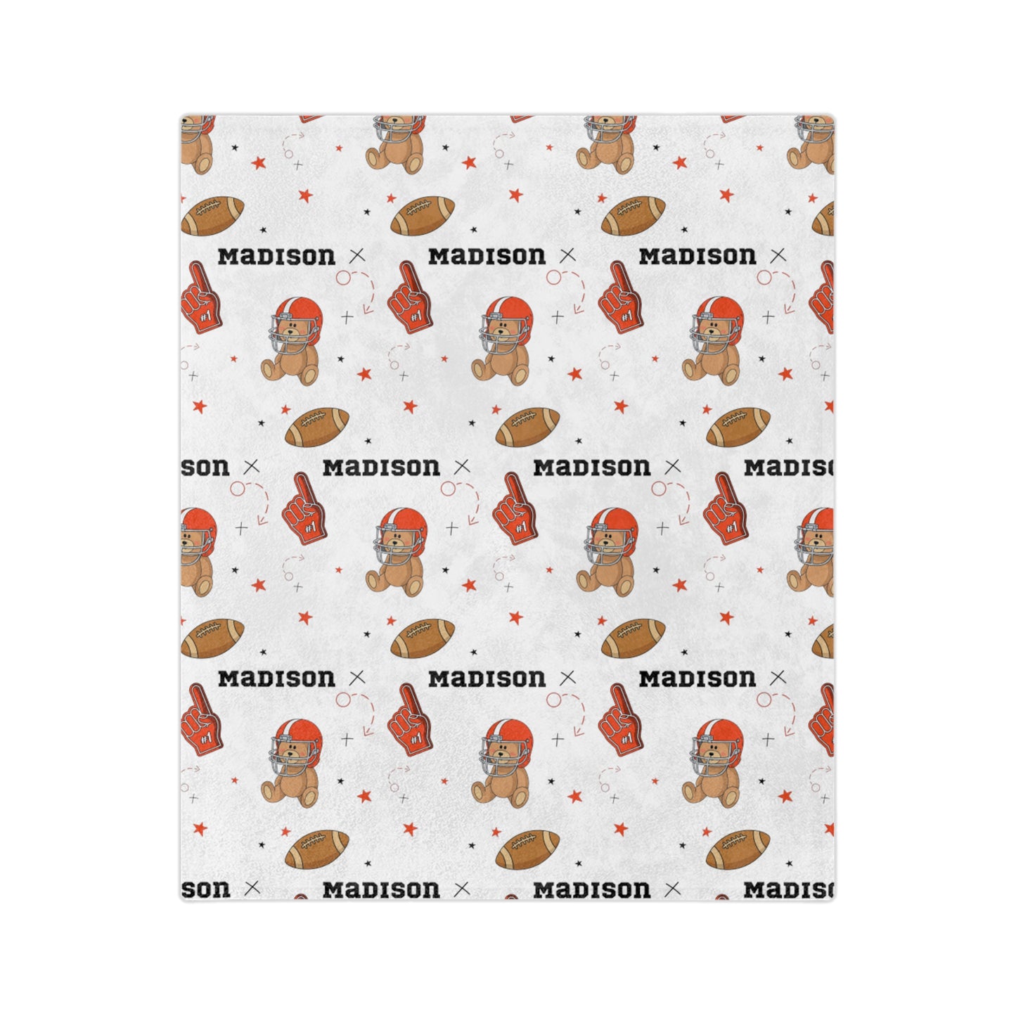 Bear NFL Game Personalized Blanket