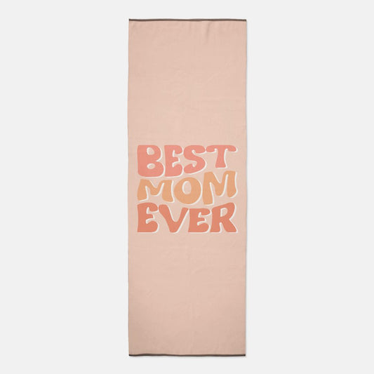 Best Mom Ever Yoga Mat Towel