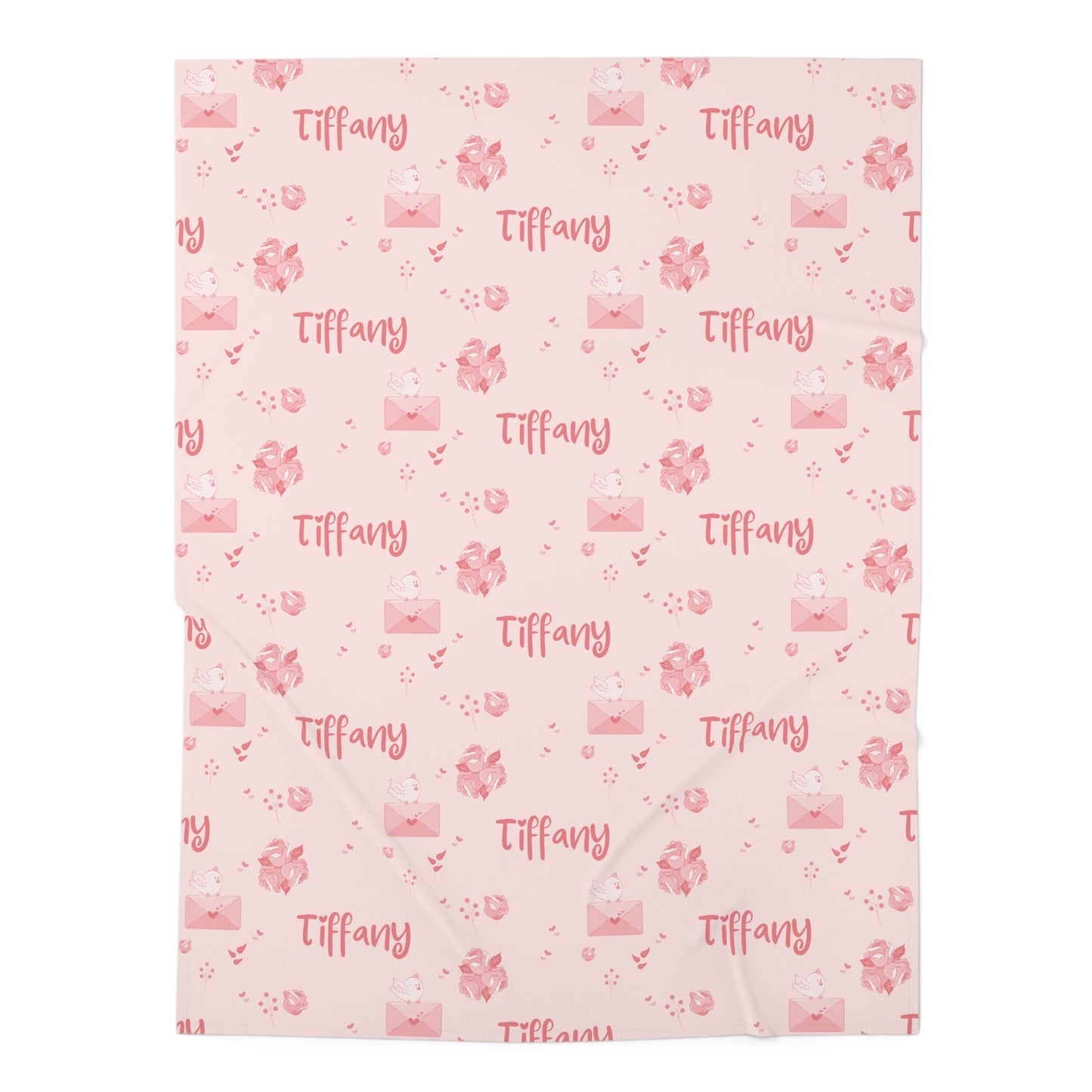 Enveloped in Love Personalized Baby Swaddle Blanket