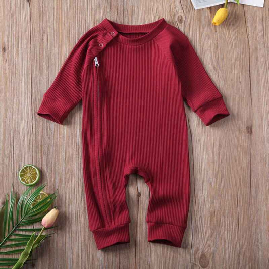 ComfortZip Baby Wine Red Jumpsuit