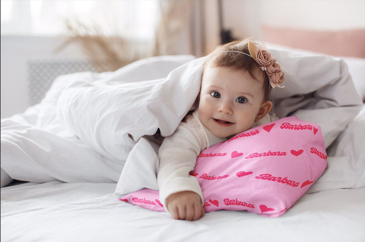 Heart of Malibu's Pink Personalized Toddler Pillowcase