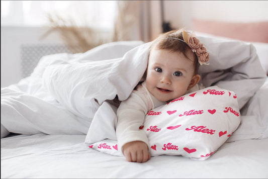 Heart of Malibu's White Personalized Toddler Pillowcase