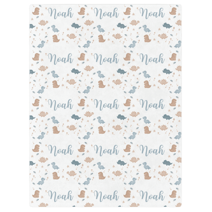 Dino Dreams Personalized Blanket