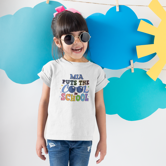 Cool in School Personalized Toddler T-Shirt
