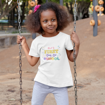 First Day Of School Personalized Toddler T-Shirt
