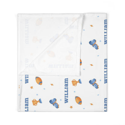 NFL Baby Personalized Swaddle Blanket