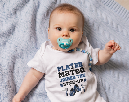 New Player Joined the Line-Up Personalized Onesie