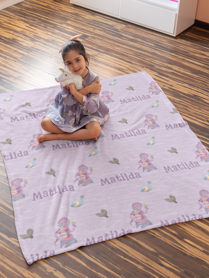 Purple Odyssey Personalized Blanket