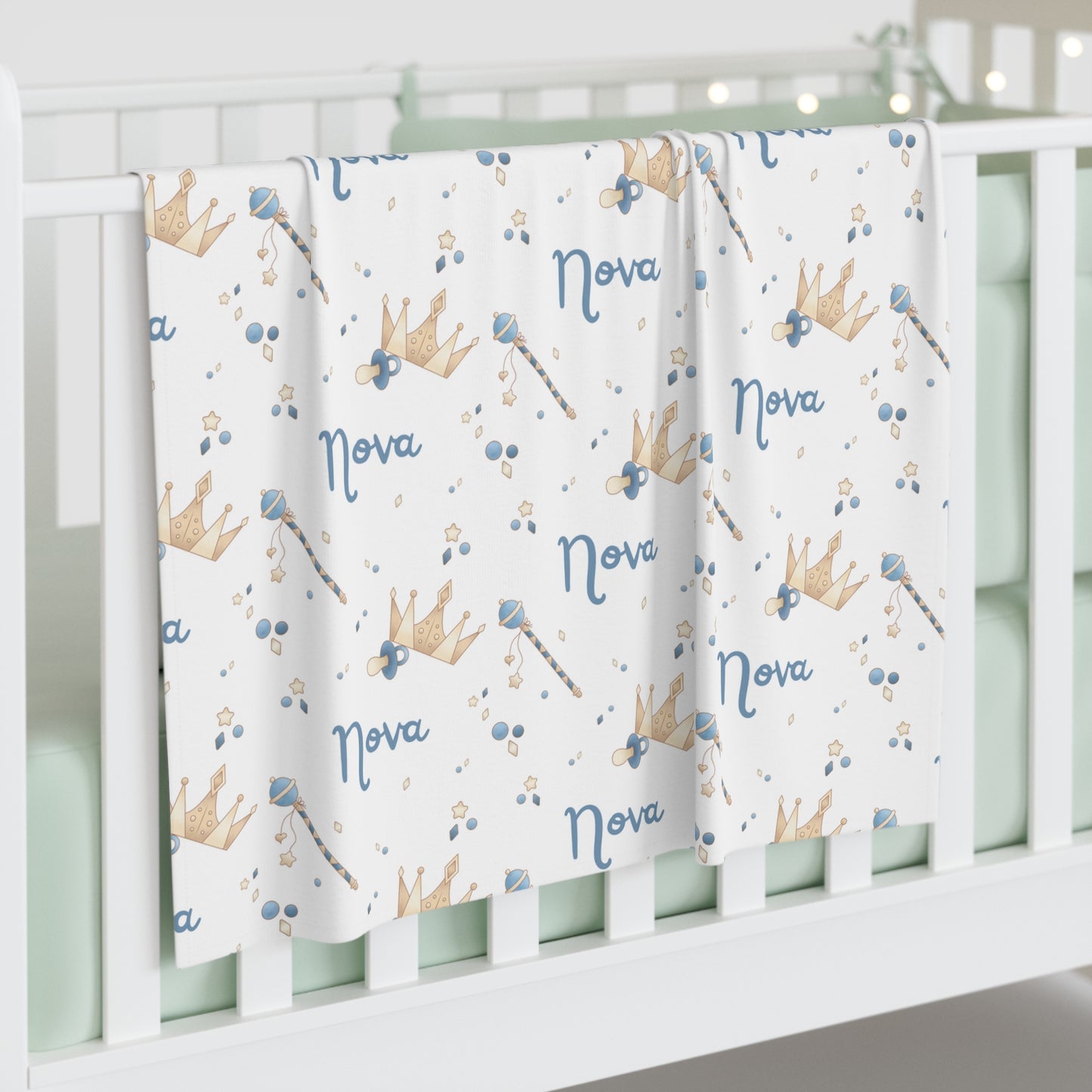 Royal Heirloom Personalized Baby Swaddle Blanket