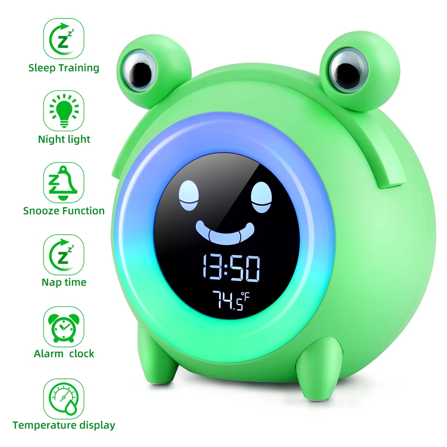 TimeFroggy Fun LCD Display Alarm Clock