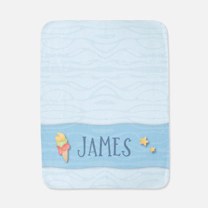 Summer Ice Cream Personalized Towel
