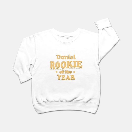 Rookie of the Year Personalized Toddler Sweatshirt