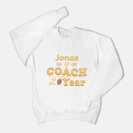 Coach of the Year Personalized Unisex Sweatshirt