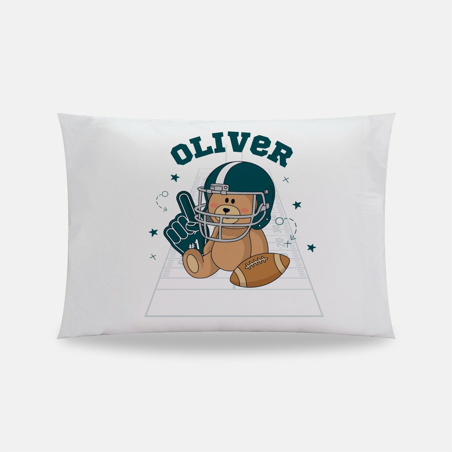 Bear NFL Game Personalized Toddler Pillowcase