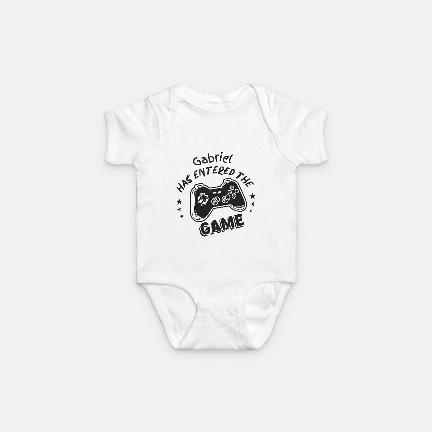 Has Entered The Game Personalized Onesie