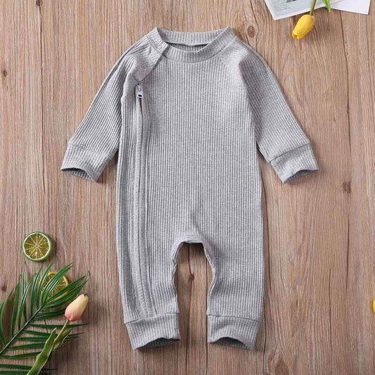 ComfortZip Baby Light Gray Jumpsuit