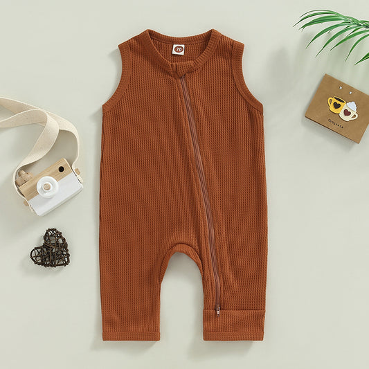 Sunny Days Chestnut Romper