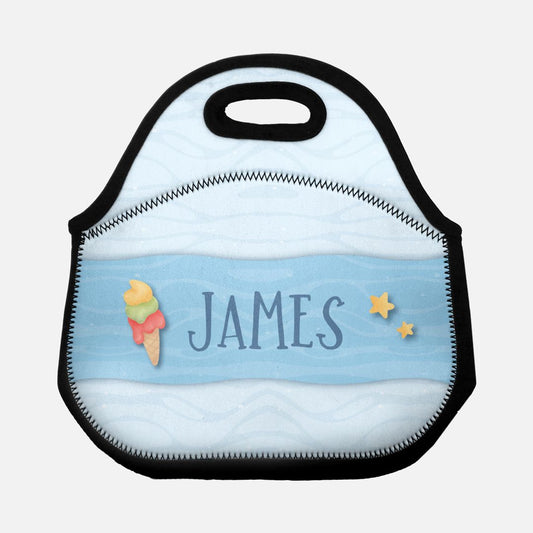 Summer Ice Cream Personalized Lunch Tote