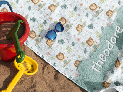 Lion's Summer Personalized Towel