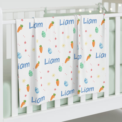 Easter Delight Personalized Swaddle Blanket