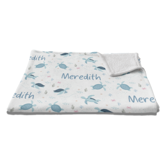 Turtle Bay Personalized Blanket