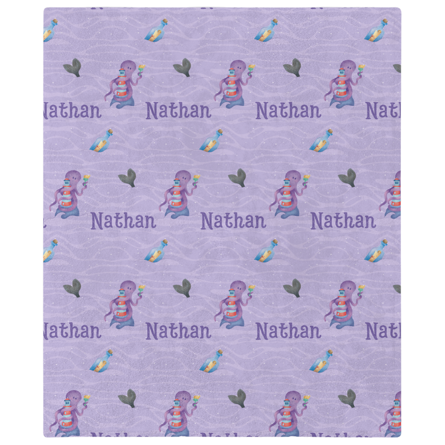 Purple Odyssey Personalized Blanket