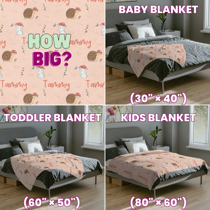 Woodlands Bunny Personalized Blanket