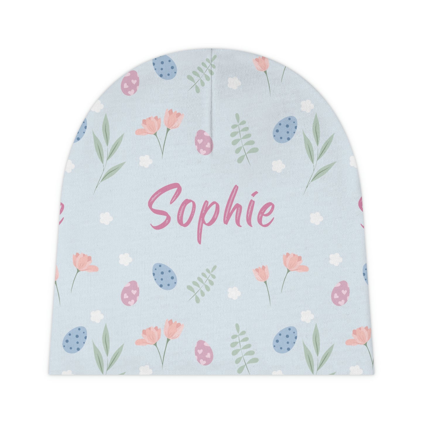 Easter Garden Personalized Baby Beanie